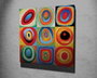Wallity Cuadrados con círculos concéntricos de Wassily Kandinsky 45 x 45 cm
